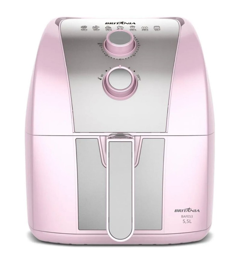 Freidora Airfry Britania BAFE53 5.5L 220V - Rosa