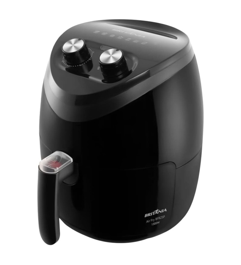 Freidora Eléctrica Britania AirFry BFR25P con 1500W/4L/110V - Negro