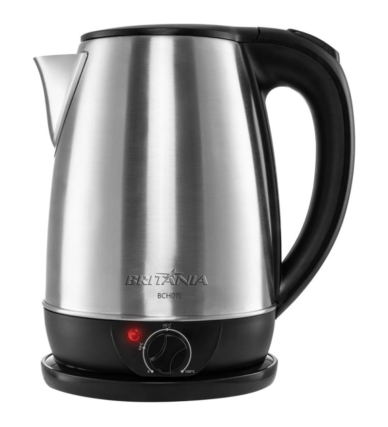 Jarra Eléctrica Britania BCH07I Inox 1.8L/1500W/220V - Plata/Negro