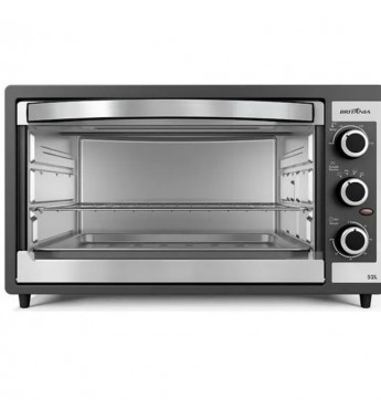 Horno Electrico Britania BFE55P 52L 2000W 220V- Negor/Plata 