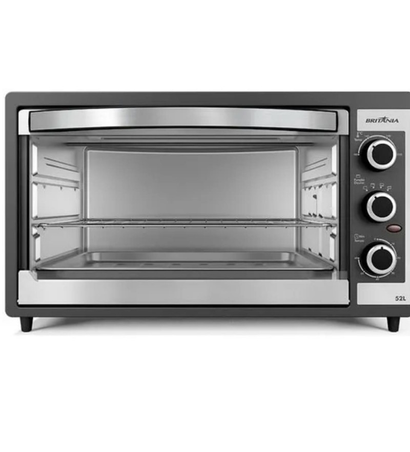 Horno Electrico Britania BFE55P 52L 2000W 220V- Negor/Plata 