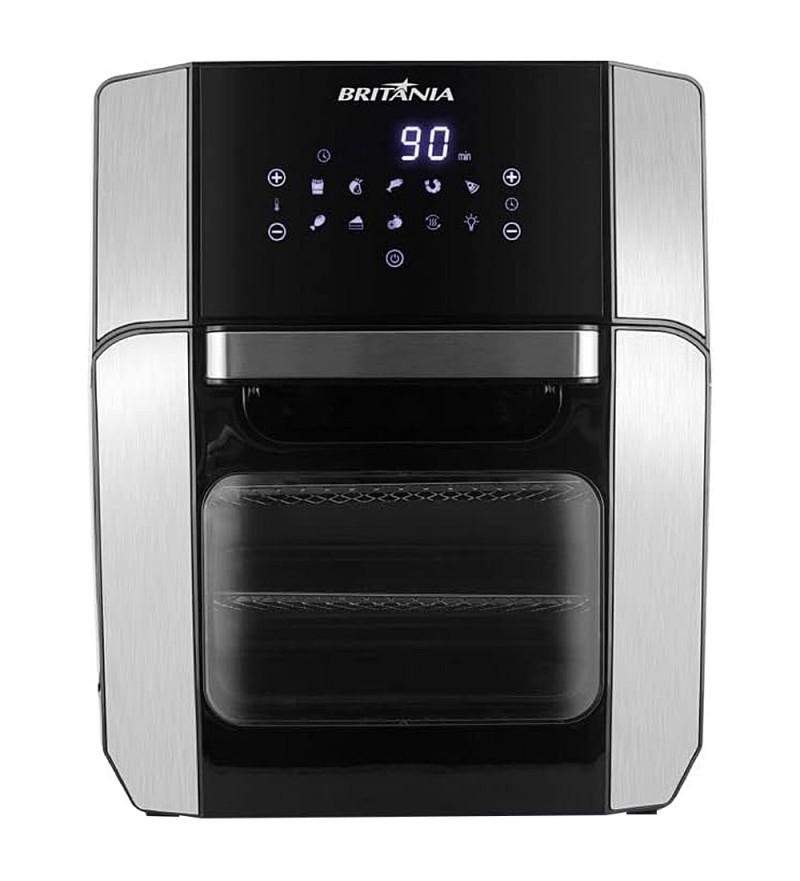 Horno Eléctrico AirFry Britania BFR2100 Digital de 12L/1800W/110V - Negro/Plata