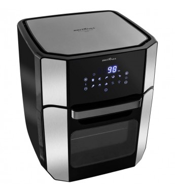 Horno Eléctrico AirFry Britania BFR2100 Digital de 12L/1800W/110V - Negro/Plata