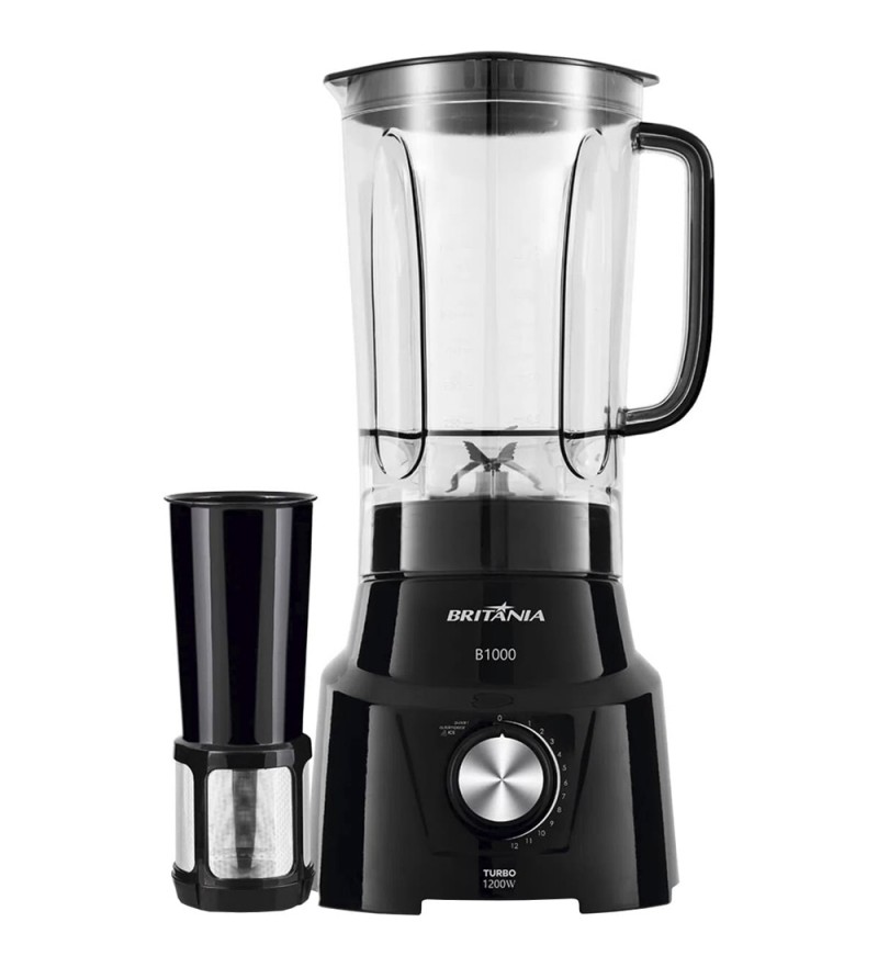 Licuadora Britania B1000 12 Niveles 1200W/3L/110V - Black