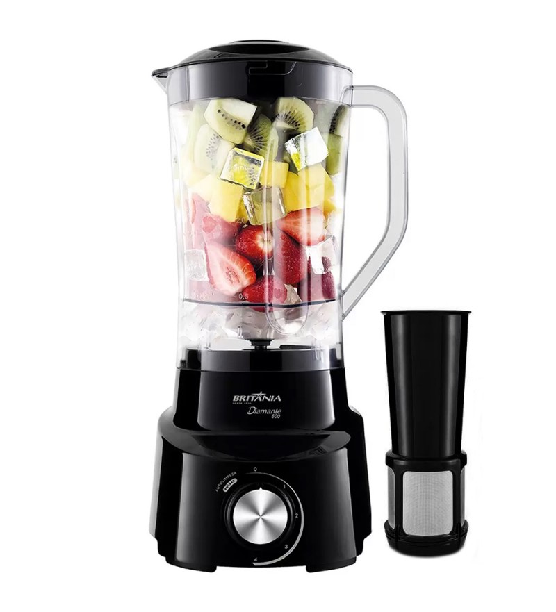 Licuadora Britania Diamante 800 1050W/2.6L/110V/4VEL - Negro