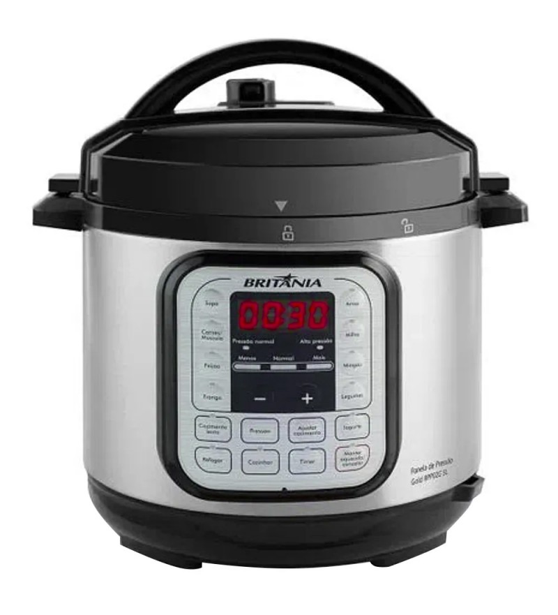 Olla Eléctrica Britania BPP02G Inox 5L/900W/110 - Black