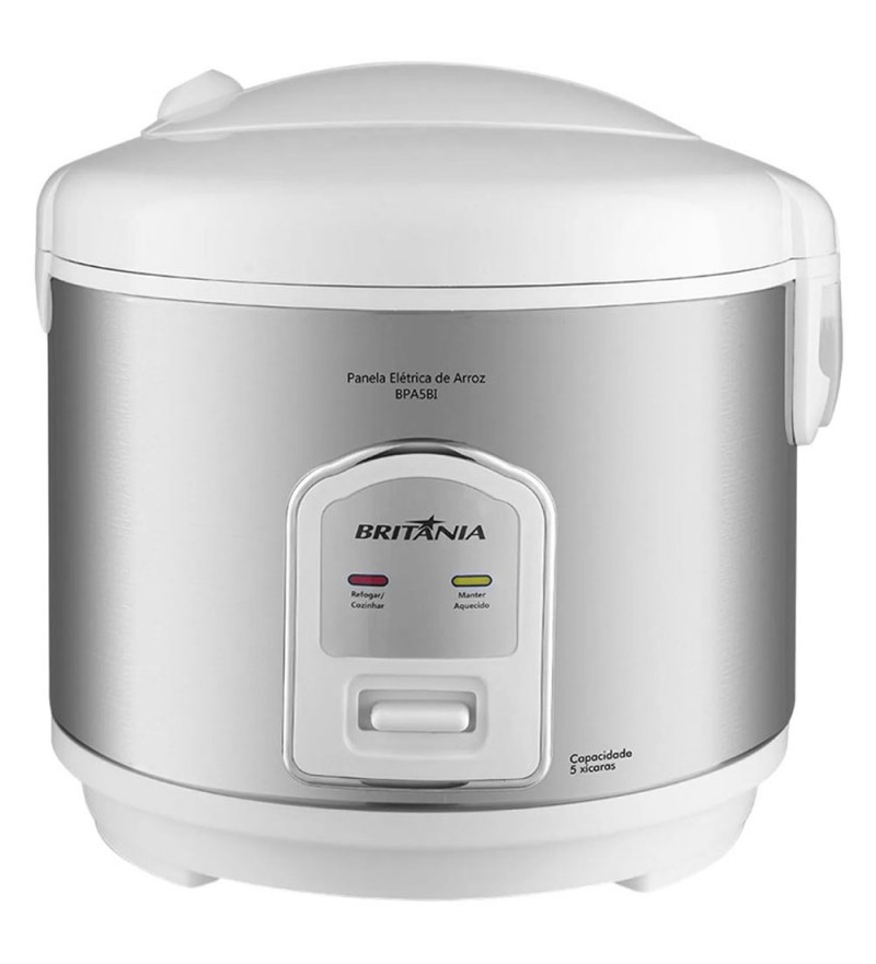 Olla Eléctrica de Arroz Britania BPA5BI 220V - Silver