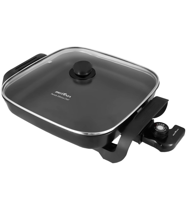 Olla Eléctrica Britania BPE03P Chef con 1200W/Antiadherente/220V - Negro