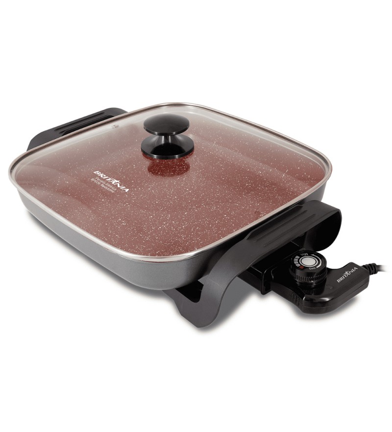 Olla Eléctrica Britania BPE06 Redstone con 1250W/3L/Antiadherente/220V - Rojo