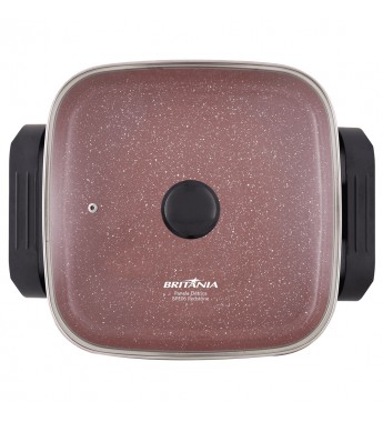 Olla Eléctrica Britania BPE06 Redstone con 1250W/3L/Antiadherente/220V - Rojo