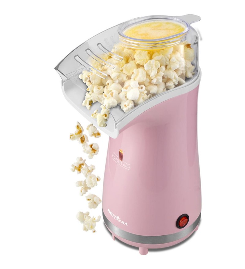 Pipoquera Eléctrica Britania BPI01RS Inox de 1200W/220V - Rosa