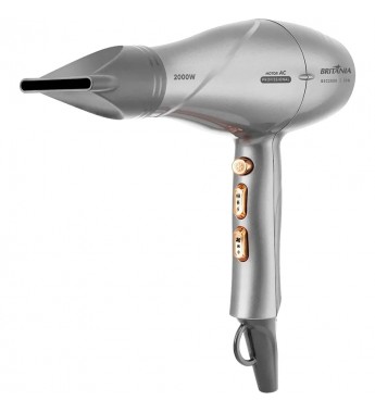 Secador de Cabello Britania BSC2050 Professional 3TEMP/2VEL/2000W/110V - Silver