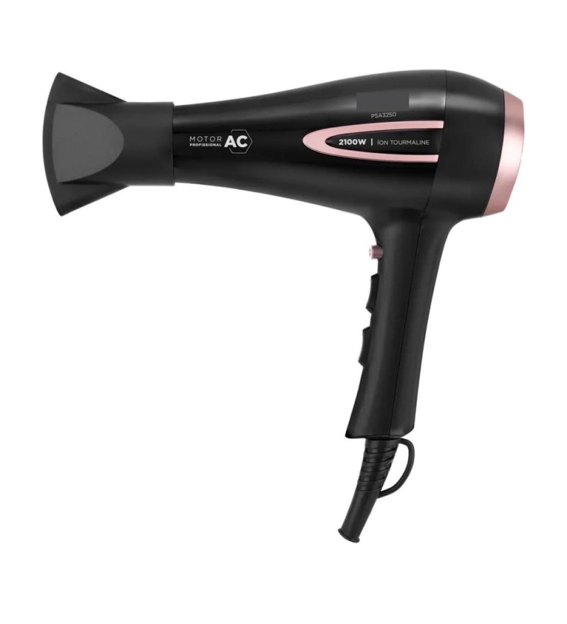 Secador de Cabello Britania PSA3250 3Tem/2Vel/2100w 220V/50-60HZ- Negro/Rosa 