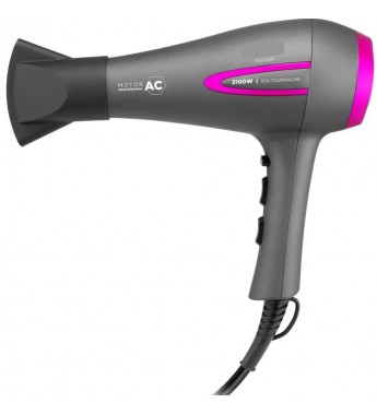 Secador de Cabello Britania PSA3300 3Tem/2Vel/2100w 220V/50-60HZ- Negro/Rosa 