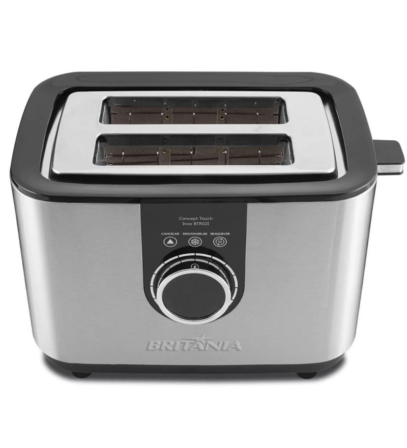 Tostador Britania BTR021 Concept Digital Inox con 850W/220V - Plata