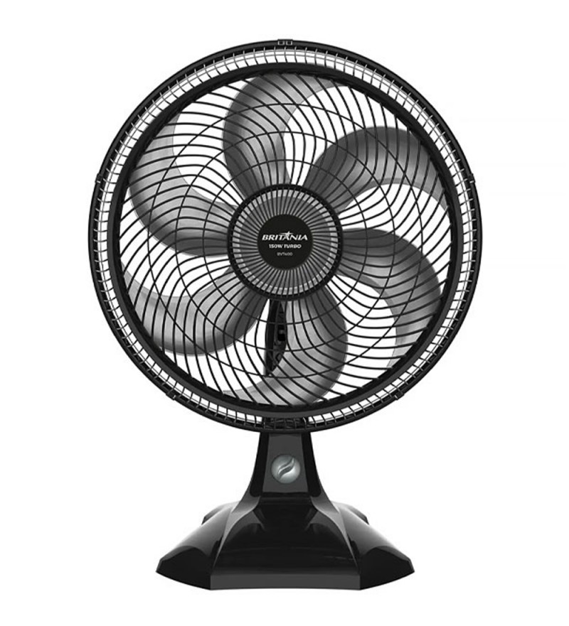 Ventilador de Mesa Britania BVT400 3VEL/6Helices/220V - Negro