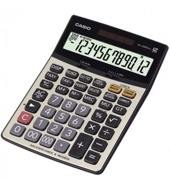 Calculadora CASIO DJ-220D Plus de 12 Dígitos - Negro