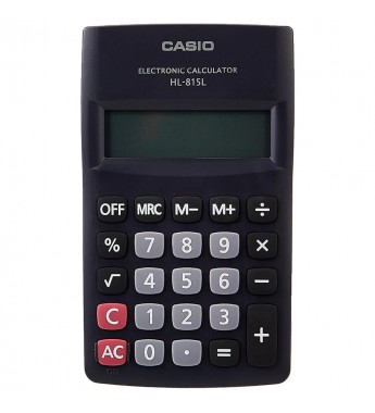 Calculadora Casio HL-815L-BK de 8 Dígitos - Negro 