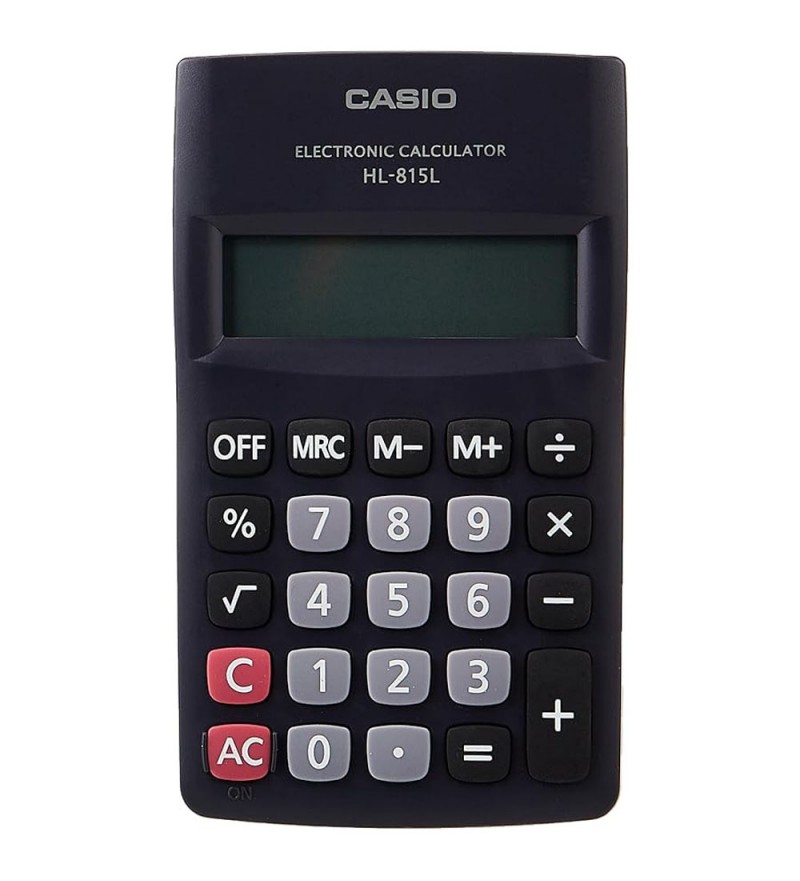 Calculadora Casio HL-815L-BK de 8 Dígitos - Negro 