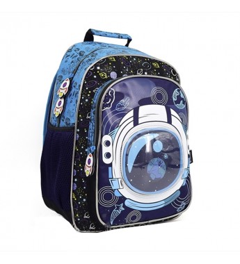 Mochila Chenson CP55232 Space - Azul/Negro