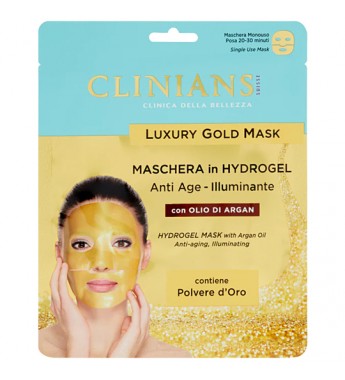 Mascarilla Facial Clinians Luxury Gold Mask Anti Age Illuminante Olio di Argan - 25g