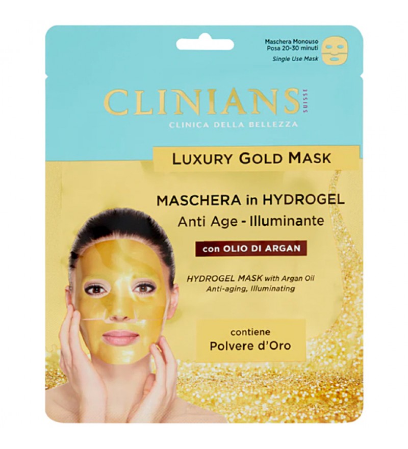 Mascarilla Facial Clinians Luxury Gold Mask Anti Age Illuminante Olio di Argan - 25g