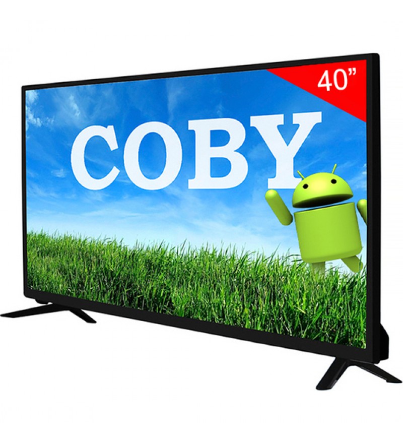 Smart TV LED de 40" Coby CY3359-40SMS-BR Full HD con Wi-Fi/HDMI/Bivolt - Negro