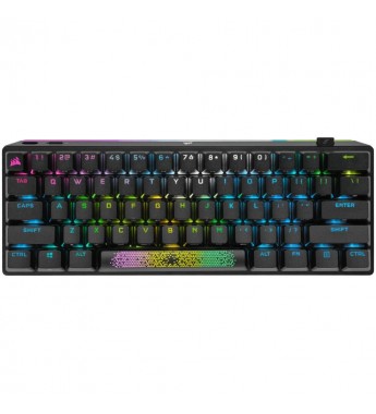 Teclado Gamer Corsair K70 Pro Mini Wireless CH-9189014-NA RGB/60%/Mecánico (Inglés) - Negro