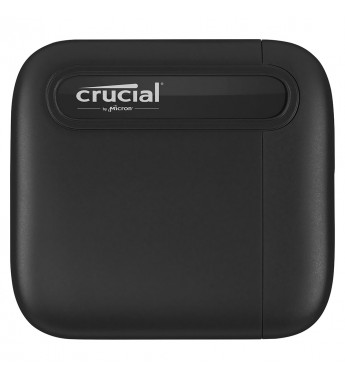 SSD Portátil Crucial X6 CT1000X6SSD9 de 1TB hasta 800 MB/s de Lectura - Negro 