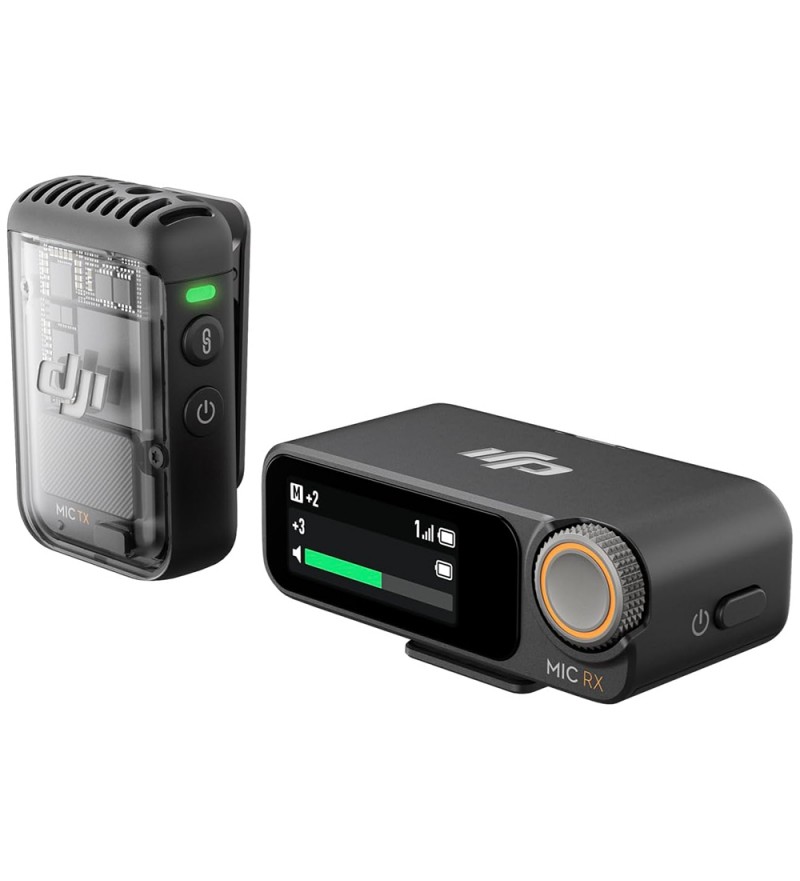 Micrófono Digital Wireless Dji Mic 2 (1 TX + 1 RX) (FCC) - Black (Deslacrado)