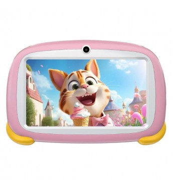Tablet Doogee U7 Kids de 7" Wi-Fi 2/32GB 2MP/0.3MP/Android - Cotton Candy Pink