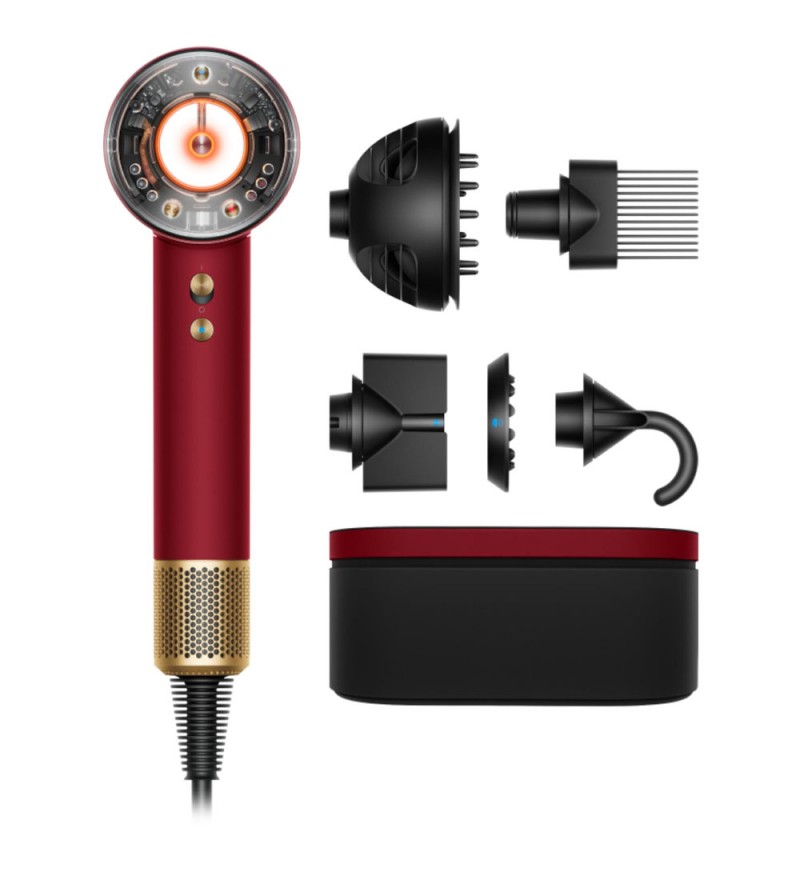 Secador Dyson HD16 Supersonic Nural Special 220V/50-60HZ - Red Velvet/Gold