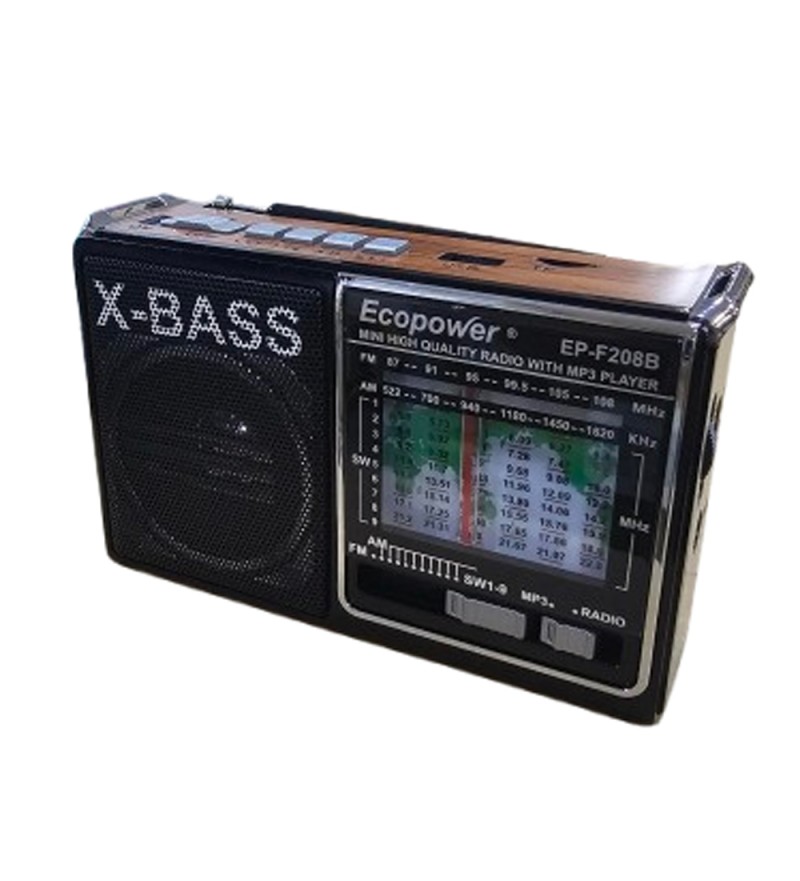Radio Ecopower EPF208 USB/SD/FM/AM - Negro 