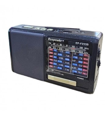 Radio Ecopower EP F233B BT/USB/SD/FM/AM - Gris 
