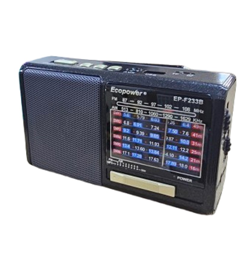 Radio Ecopower EP F233B BT/USB/SD/FM/AM - Gris 