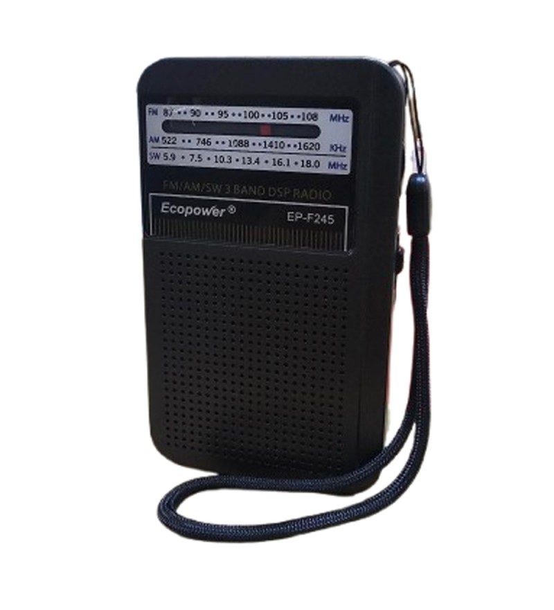 Radio Ecopower EP 245 USB/FM/AM- Negro
