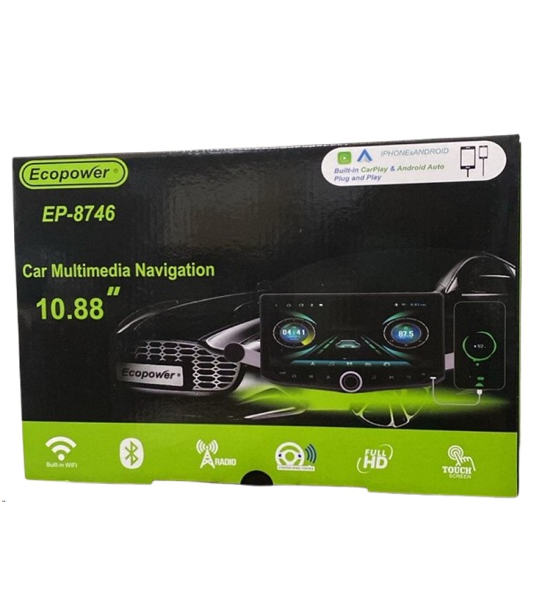 Auto Radio Ecopower EP-8746 10,88"/AND4/USB