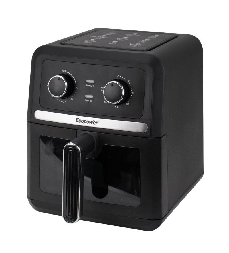 Freidora Airfryer Ecopower EP-3084 5L/200°/1500W/220V - Negro