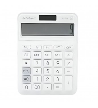 Calculadora Ecopower EP-C302 12 Dígitos/Batería - Blanco