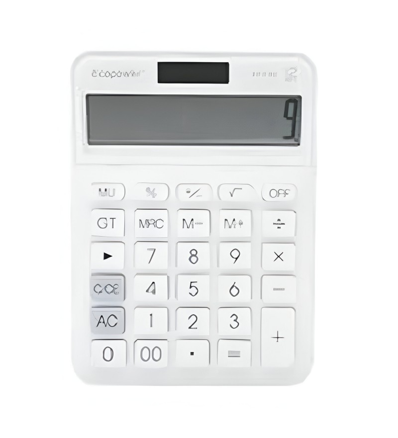 Calculadora Ecopower EP-C302 12 Dígitos/Batería - Blanco