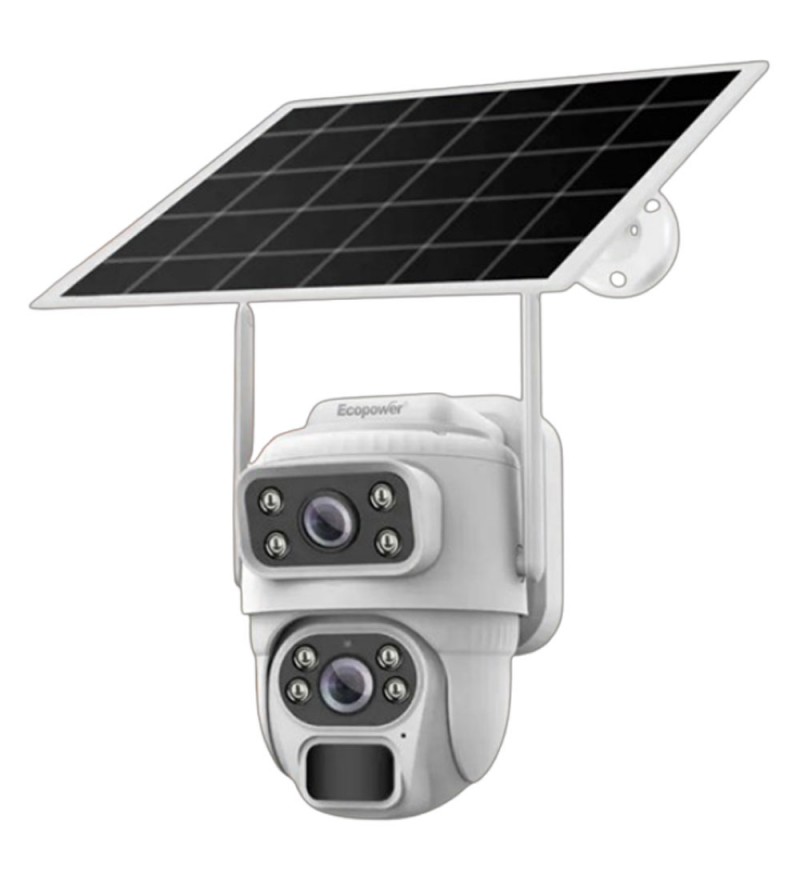 Cámara IP Ecopower EP-C069 4MP con Panel Solar - Blanco