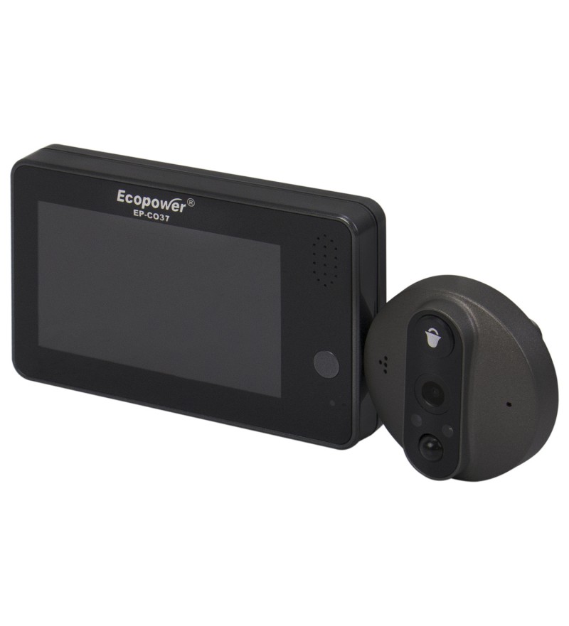 Video Portero Ecopower EP-C037 3MP/Wi-Fi - Negro