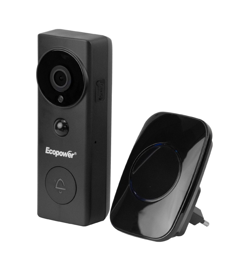 Video Portero Ecopower EP-C101 3MP/Wi-Fi - Negro