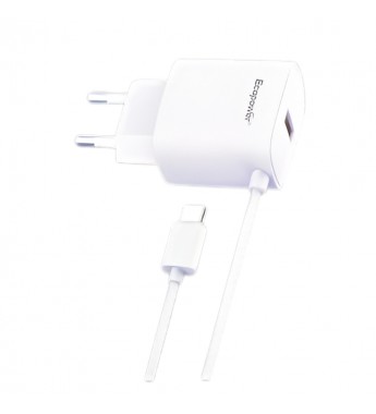 Cargador Ecopower EP-7062 20W USB-C/USB-A - Blanco