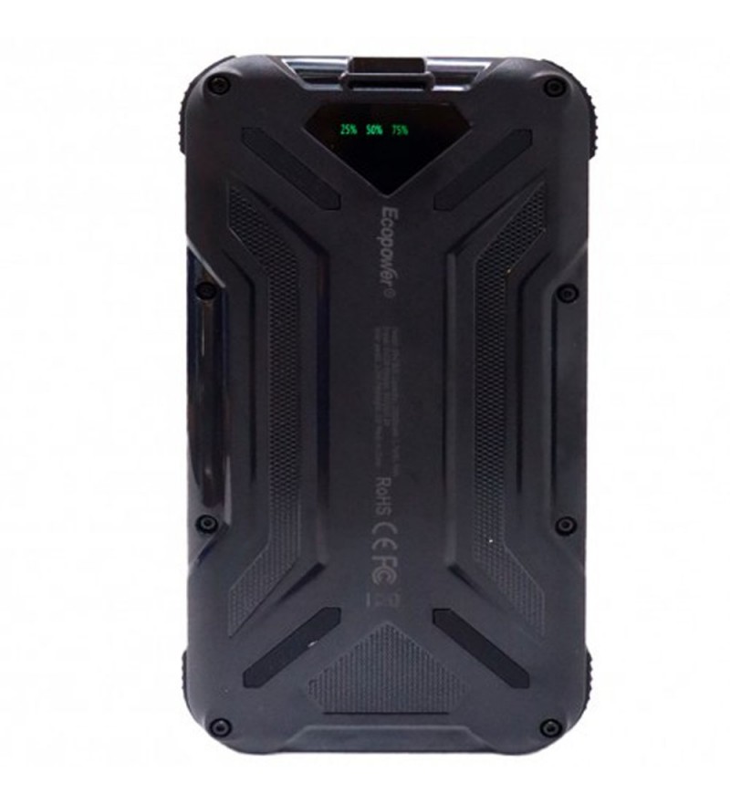 Cargador Portátil Ecopower EP-C805 22000mAh Solar con Linterna - Negro