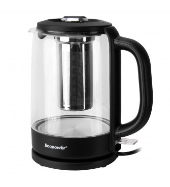 Hervidora Eléctrica Ecopower EP-3069 1.5L/220V/2200W - Vidrio/Negro