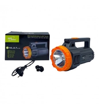 Linterna Ecopower EP-2616 10W+2.7W - Negro