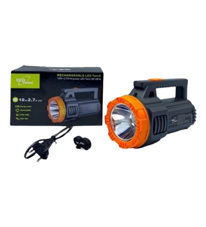 Linterna Ecopower EP-2616 10W+2.7W - Negro