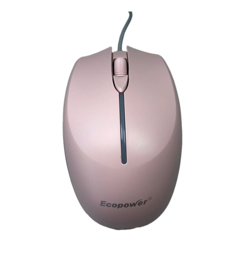 Mouse Ecopower EP-K006 con Cable - Rosa