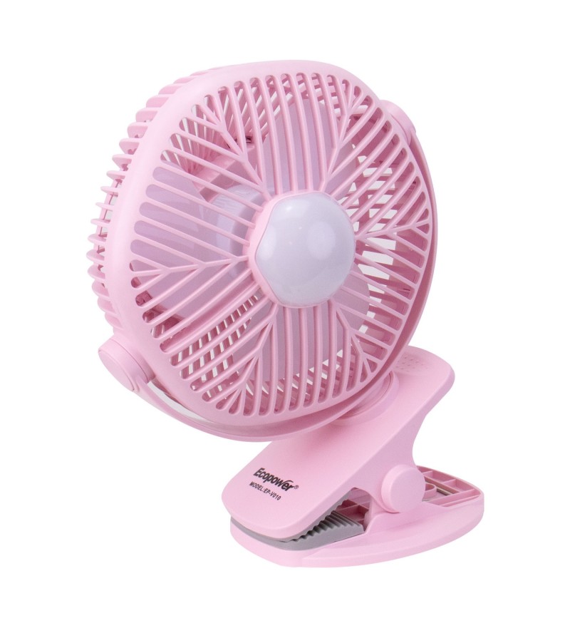 Ventilador Portátil Ecopower EP-V010 3 Vel/3Pas/Recargable/Bilvolt - Pink